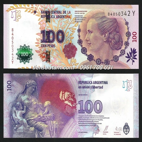 Argentina 100 pesos 2015 UNC