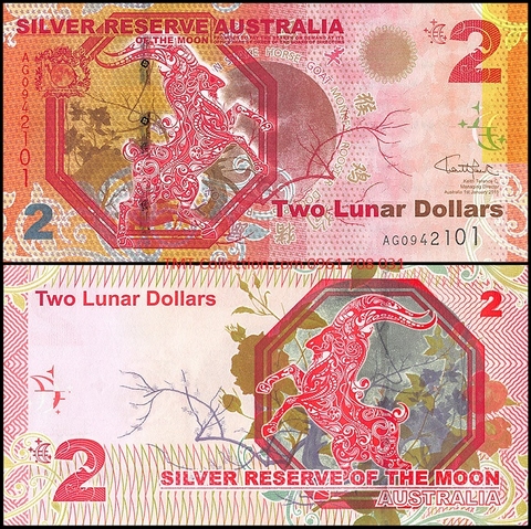 Australia - Úc 2 Dollar 2015 UNC kỷ niệm năm con Dê
