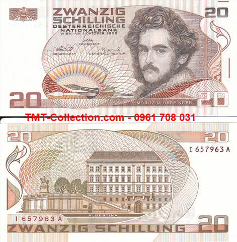 Austria - Áo 20 schilling 1986 UNC