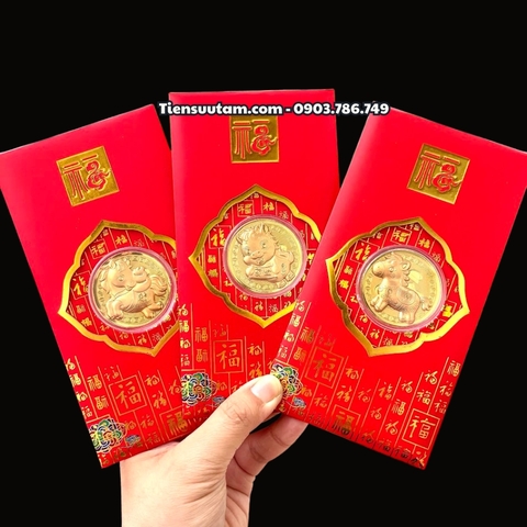 Bao Lì Xì Hình Con Ngựa Cute Mạ Vàng	 - SP008295