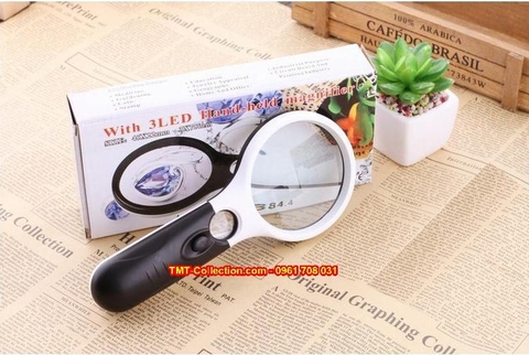 KÍNH LÚP SOI 45X CÓ ĐÈN LED THẤY RÕ TRONG TỐI 