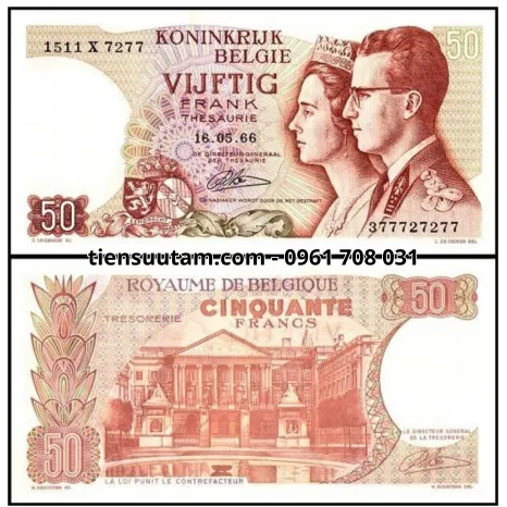Belgium-Bỉ 50 Francs 1966 UNC