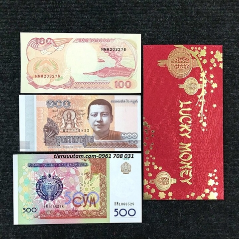 Combo 3 tờ Tiền May Mắn Phong Thuỷ Bình An