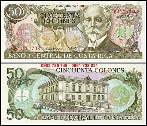 Costa Rica 50 Colones 1993