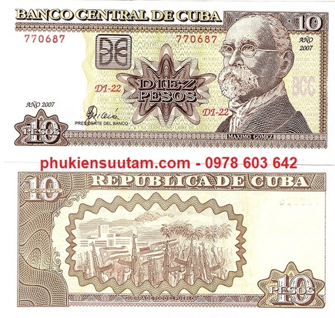 Cuba 10 Pesos 2010 UNC