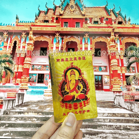 Thẻ Kim Bài Phật Bản Mệnh Tuổi Sửu – Phật Hư Không Tạng Bồ Tát