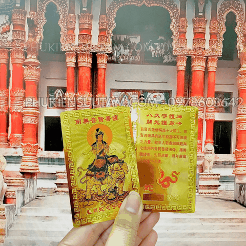 Thẻ Kim Bài Phật Bản Mệnh Tuổi Tỵ – Phật Phổ Hiền Bồ Tát