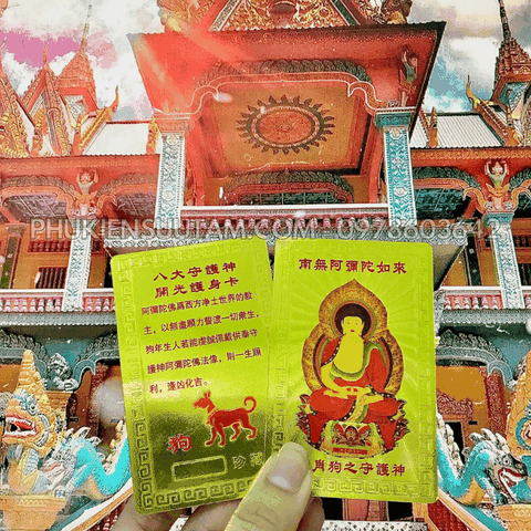 Thẻ Kim Bài Phật Bản Mệnh Tuổi Tuất – Đức Phật A Di Đà