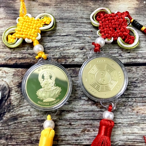 Dây treo Xu Quan Âm Bát Quái Âm Dương