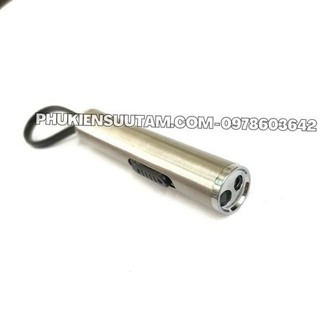 Đèn Pin Led 2 Bóng Ánh Sáng Tím Soi Tiền Tem, Vé Số