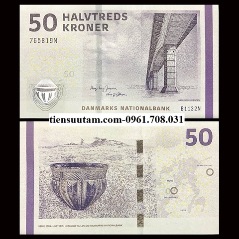 Denmark - Đan Mạch 50 Kroner 2009 UNC