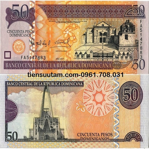 Dominican 50 pesos 2011 UNC
