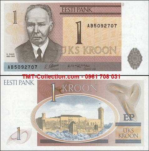 Estonia 1 Krooni 1992 UNC