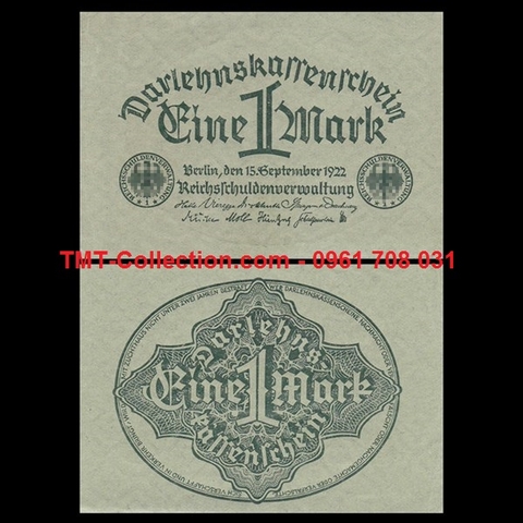 Germany - Đức 1 Mark 1922 UNC