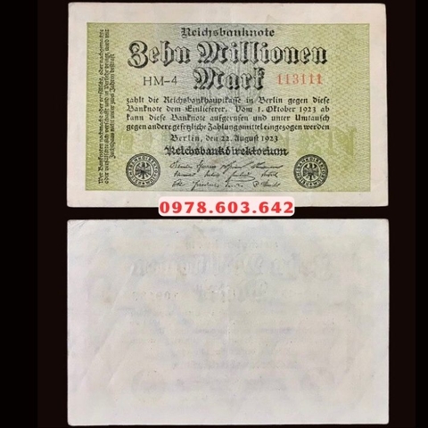 Germany - Đức 10 Triệu Mark 1923 XF