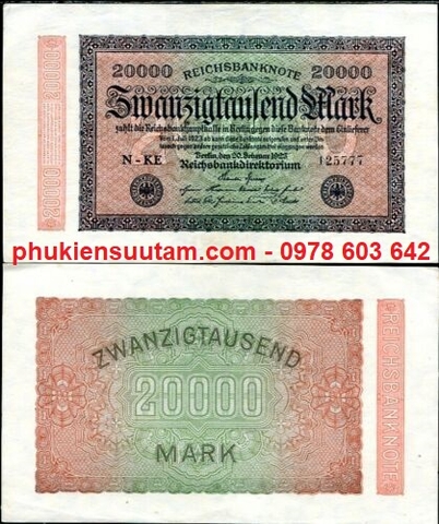 Germany - Đức 20.000 Mark 1923 XF