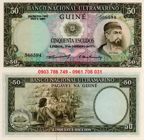 Guinea Bồ Đào Nha 50 Escudos 1971