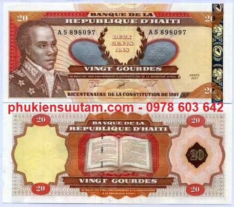 Haiti 20 Gourdes 2001 UNC