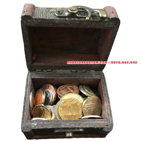 Hộp Rương Đựng 30 Xu Thế Giới Khác Nhau