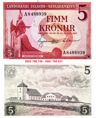 Iceland 5 Kronur 1960-1967 UNC