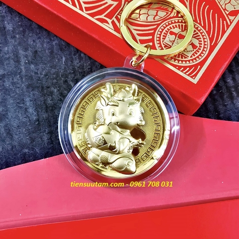 Móc Khoá Đồng Xu Con Rồng Cute