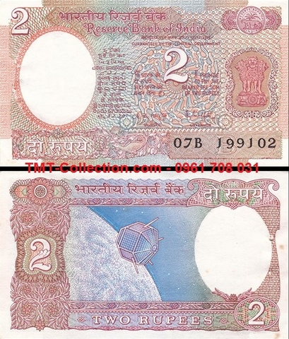 India - Ấn Độ 2 Rupee 1976 UNC