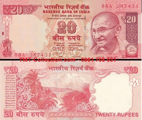 India - Ấn Độ 20 Rupee 2012 UNC