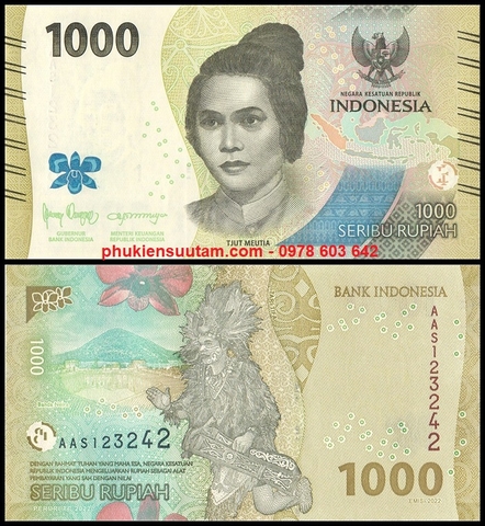 Indonesia 1000 rupiah 2022 UNC