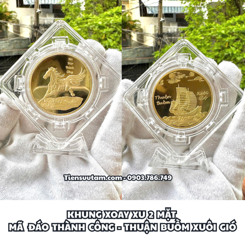 Khung Xoay Xu Hình Con Ngựa Mã Đáo Thuận Buồm - SP008265