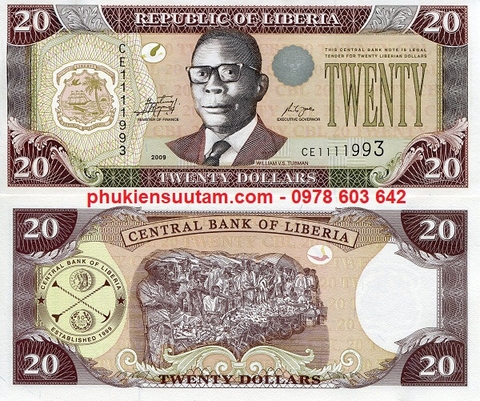 Liberia 20 Dollar 2003 UNC