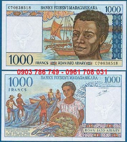 Madagasca 1000 Franc 1994-2004 UNC