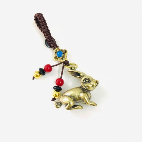 Móc Khóa Tượng Đồng Con Thỏ