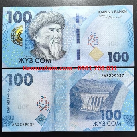Kyrgyzstan 100 som 2023 UNC