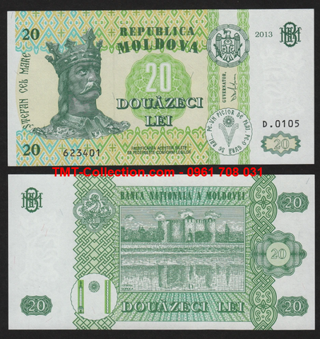 Moldova 20 Leu 2013 UNC