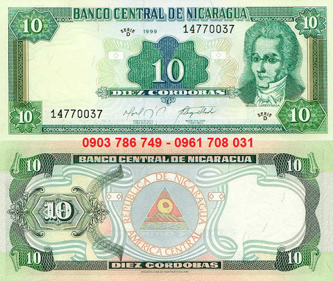 Nicaragua 10 Cordobas 1999 UNC