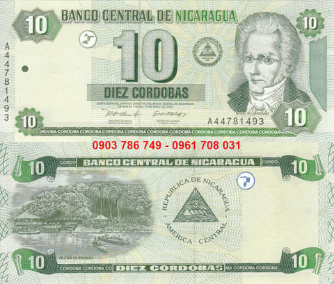 Nicaragua 10 Cordobas 2002 UNC