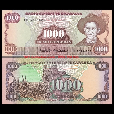 Nicaragua 1000 Cordobas 1985 UNC