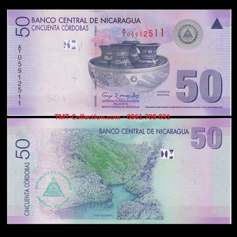Nicaragua 50 Cordobas 2007 UNC