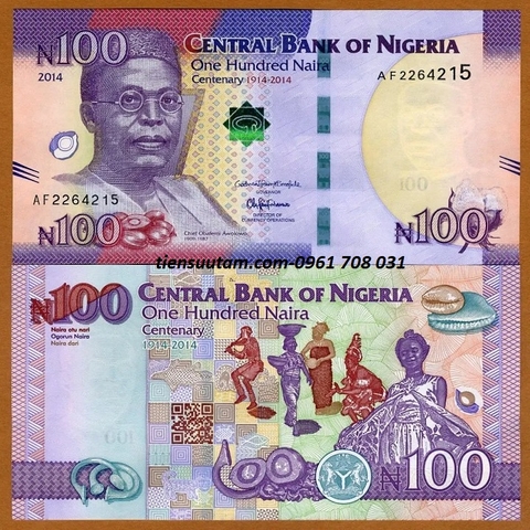 Nigeria 100 Naira 2014 UNC