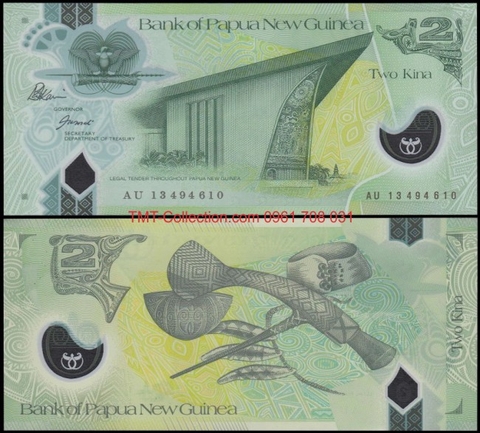 Papua New Guinea 2 Kina 2013 UNC Polymer