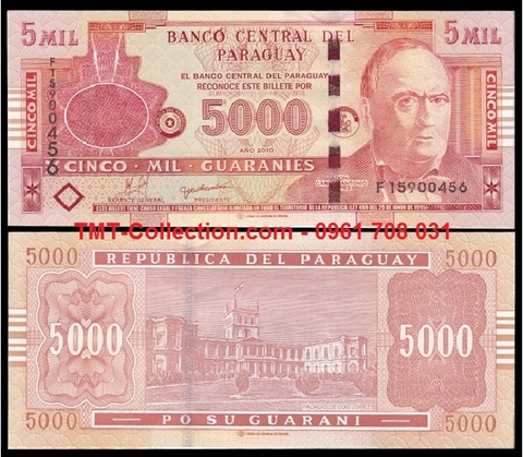 Paraguay 5000 Guaranies 2005 UNC
