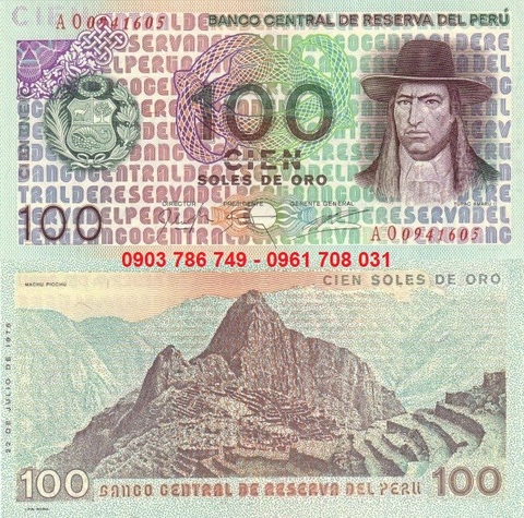 Peru 100 Soles De Oro 1976