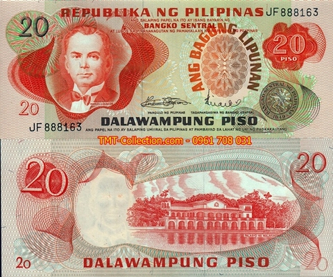 Philippines 20 Piso 1969 UNC