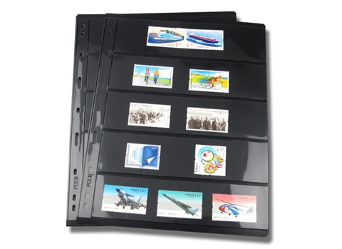 Phơi 5 ngăn đen đựng tem bằng nhựa