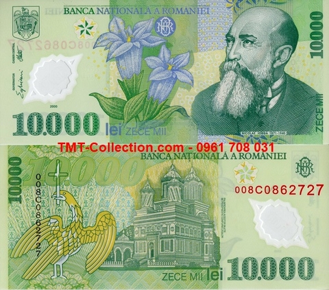 Romania 10.000 Lei 2000 Polyme