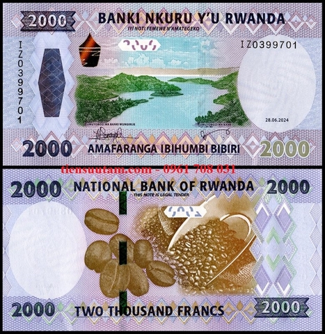 Rwanda 2000 Francs 2024 UNC