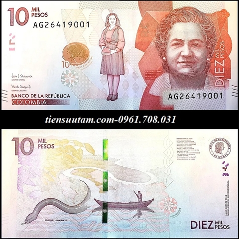 Colombia 10.000 Pesos 2018 UNC