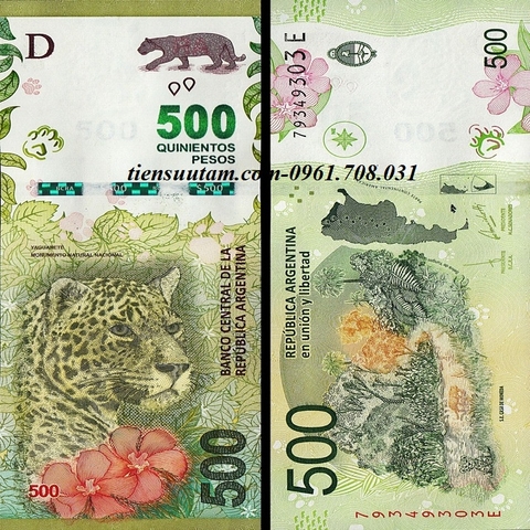 Argentina 500 pesos 2016 UNC