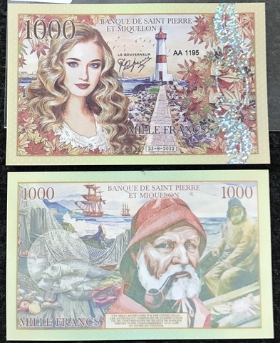Saint-Pierre và Miquelon 1000 Francs 2022 UNC