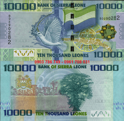 Sierra Leone 10.000 Leones 2010 - 2021 UNC